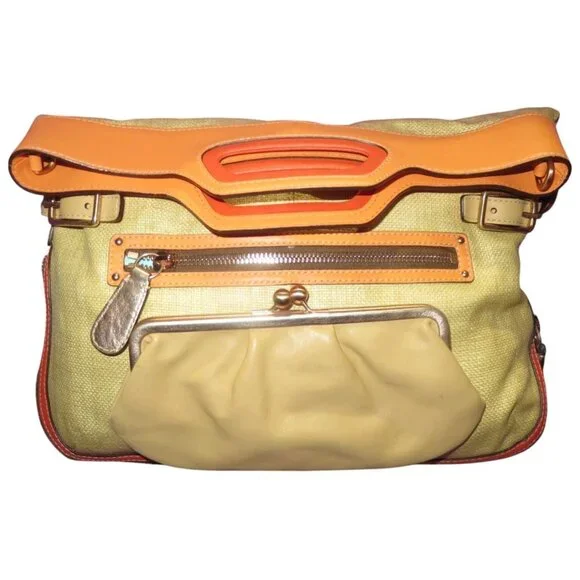 Coach 2008 Bonnie Leather Fold over Expandable Convertible Tote Kisslock Pocket - Picture 16 of 16